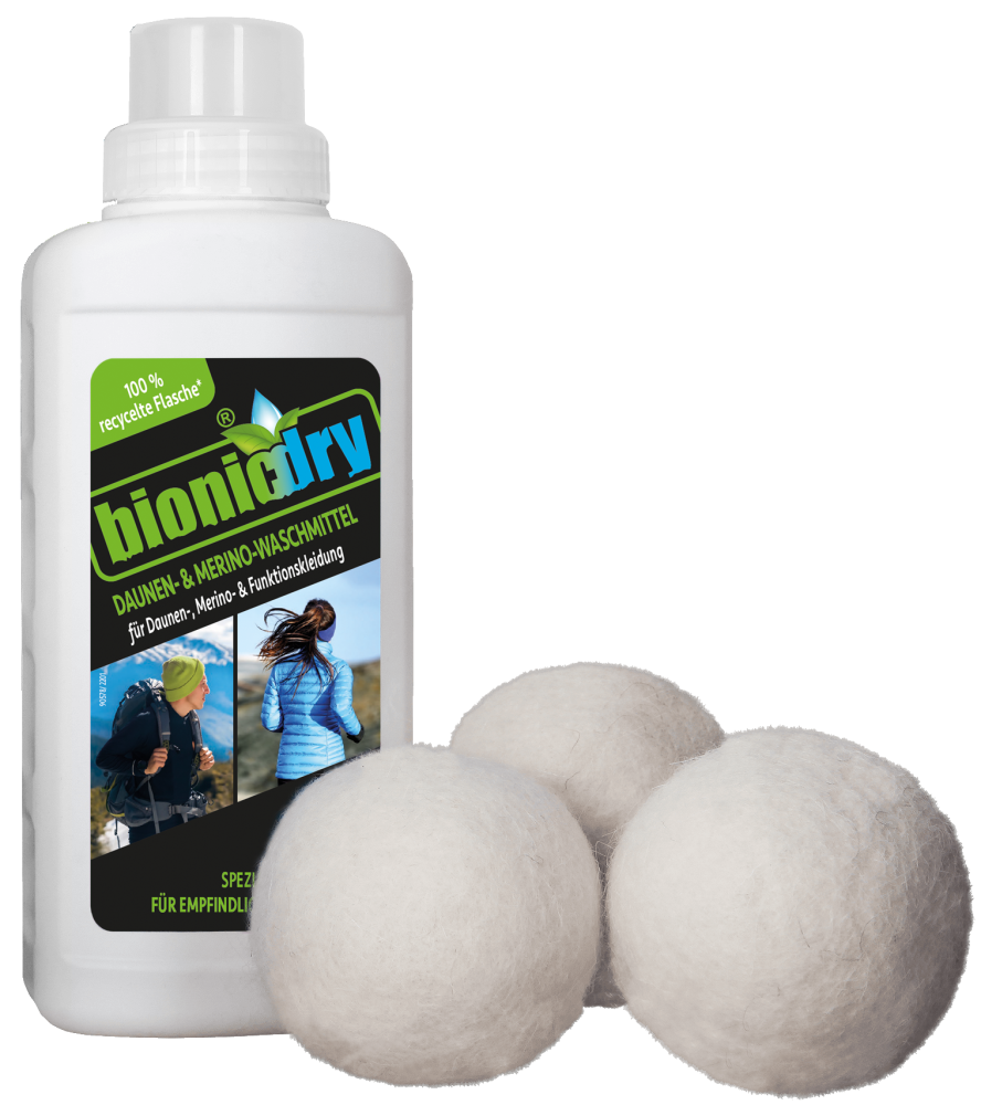 BIONICDRY DAUNEN- & MERINO-WASCHMITTEL-SET